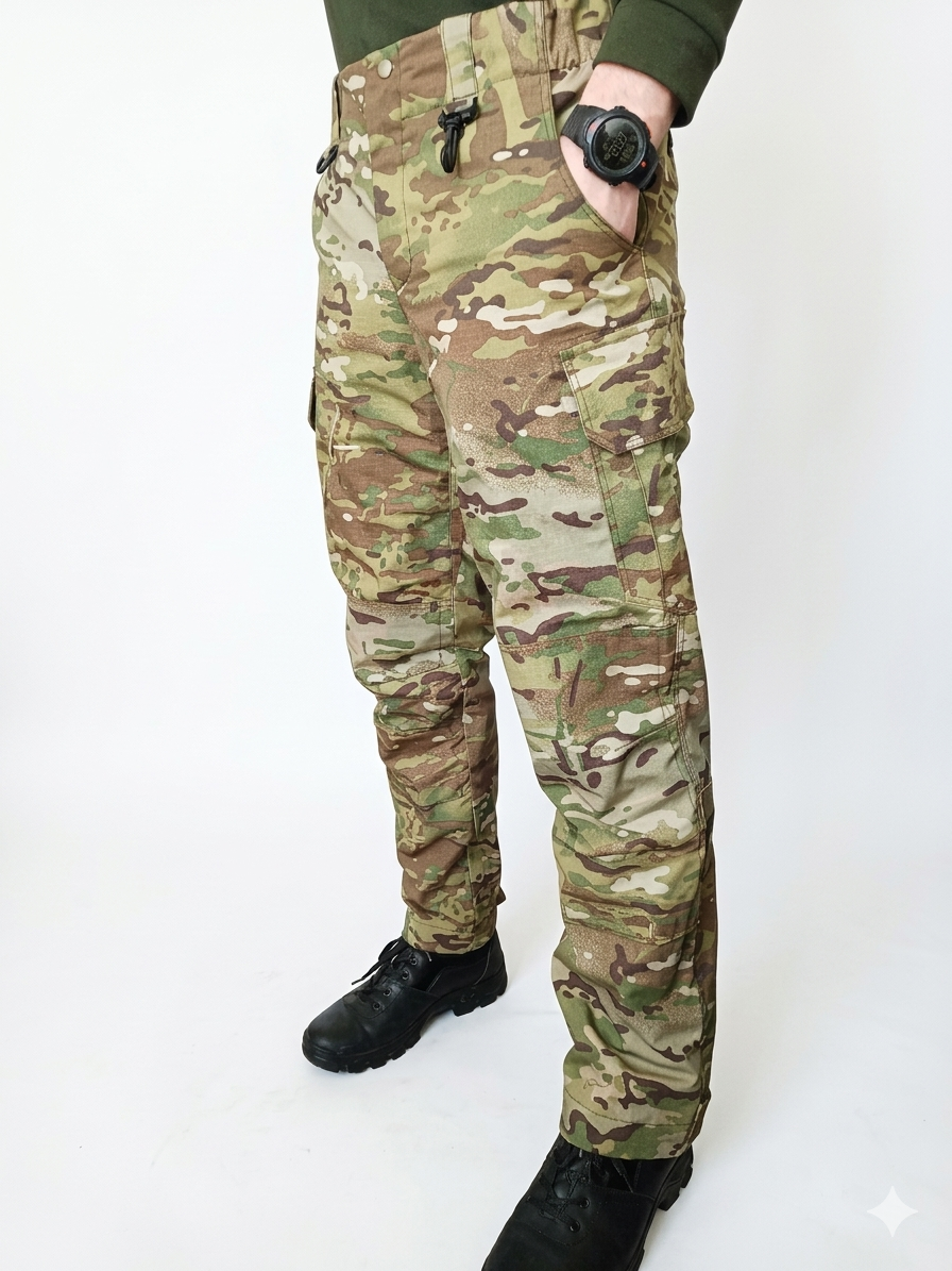 Утеплені тактичні штани FortPower MultiCam GEN III MM25 Утеплені тактичні штани мультикам